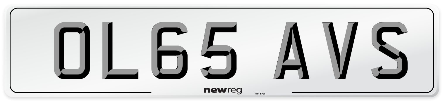 OL65 AVS Number Plate from New Reg